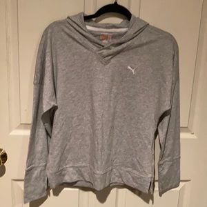 Puma dryCell grey shirt with hood